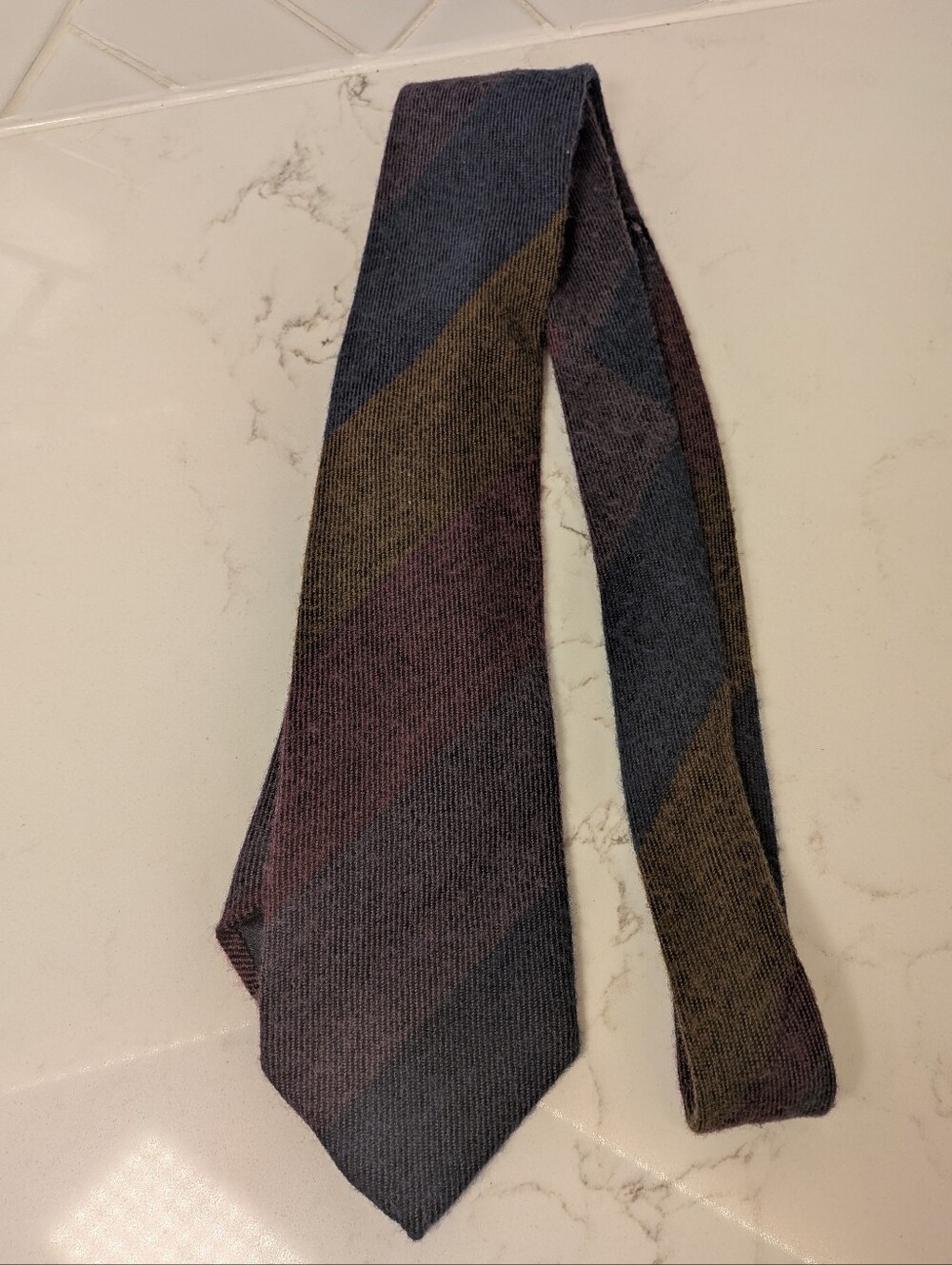 Vintage Diony's Men's Cashmere neck tie academia collegiate ivy league